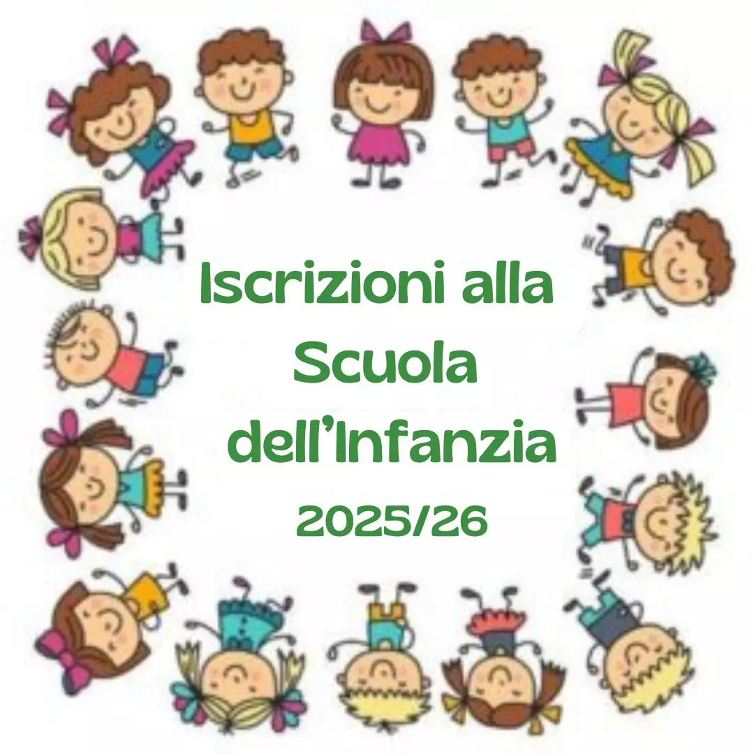 Logo iscrizioni alla scuola dell&#39infanzia - anno scolastico 2025/2026